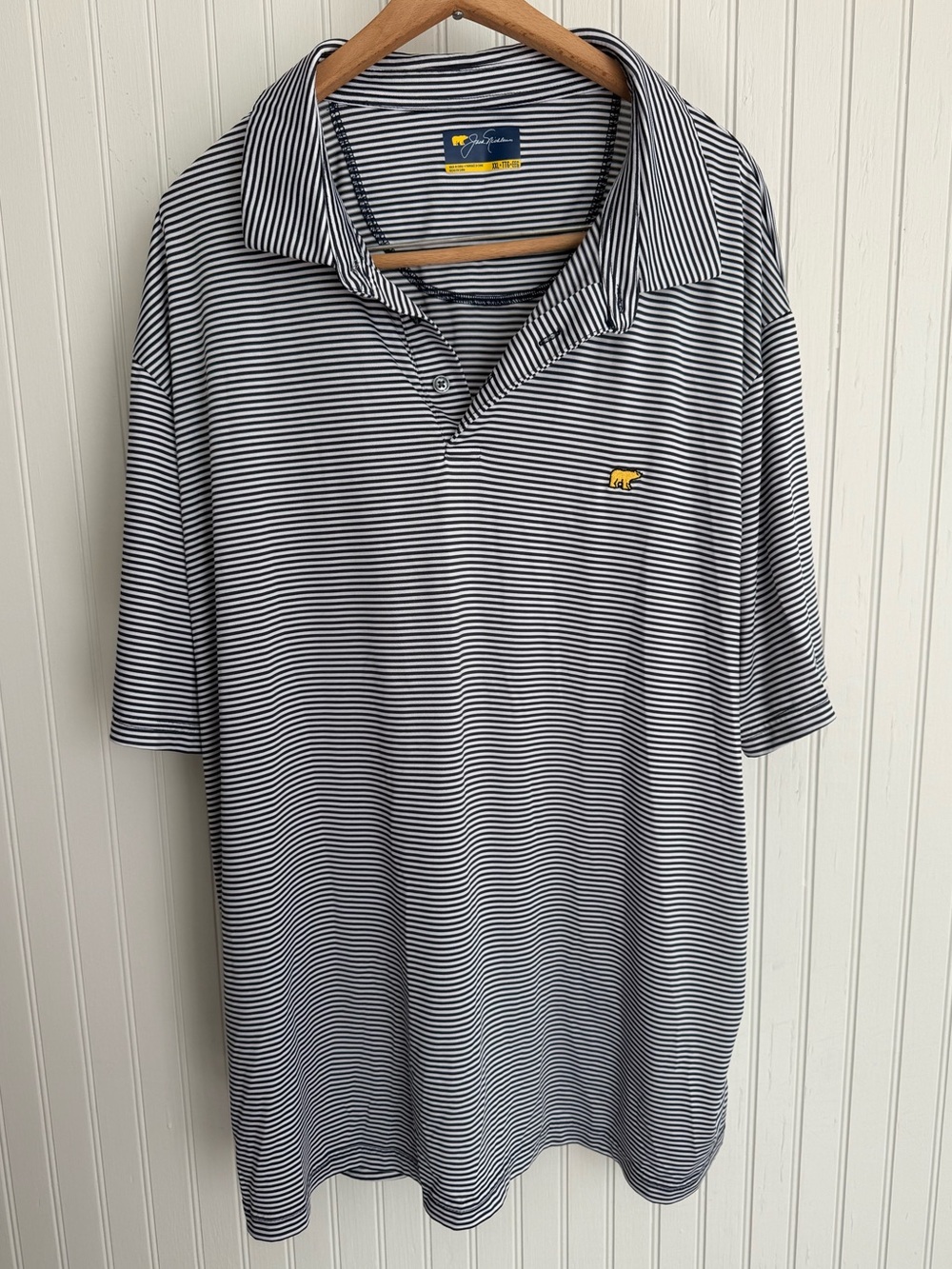 Jack Nicklaus Golf Polo XXL - Navy & White Stripes